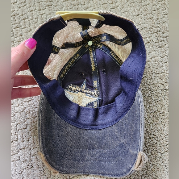 Pro Rodeo Gear Distressed Ballcap - Picture 3 of 4